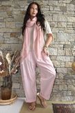 Rustic Nature Linen Blend Barrel Pant Washed Sugar